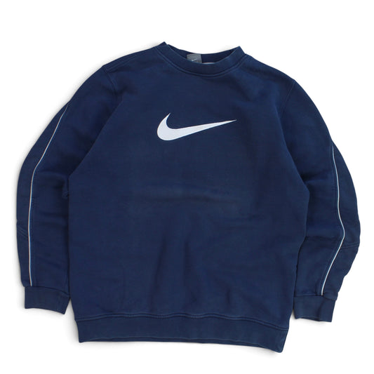2000s Nike Swoosh Sweatshirt Navy - (M)