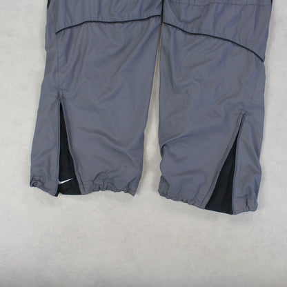 RARE 00s Nike Trackpants Grey - (L)