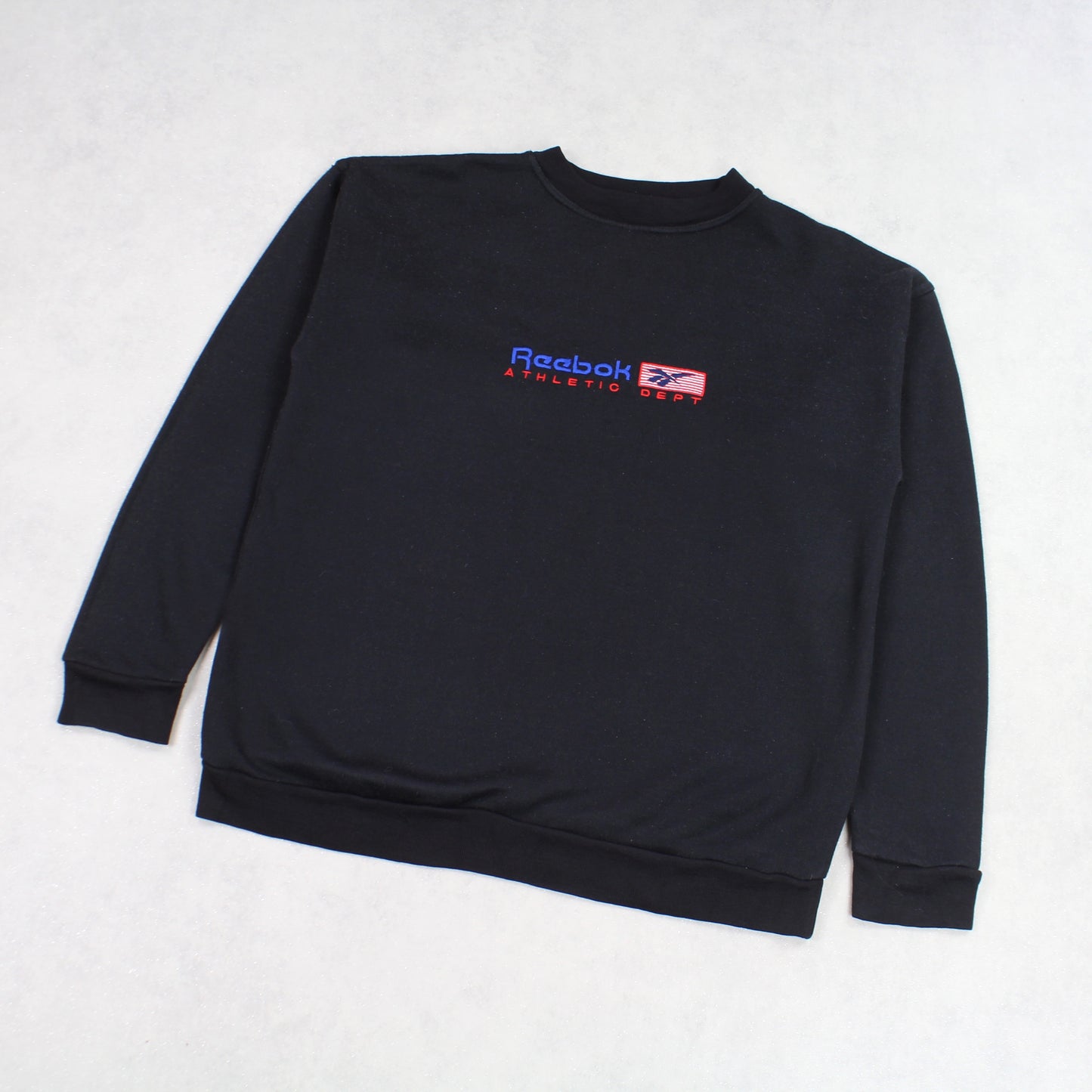 RARE Vintage 1990s Reebok Sweatshirt Black - (S)