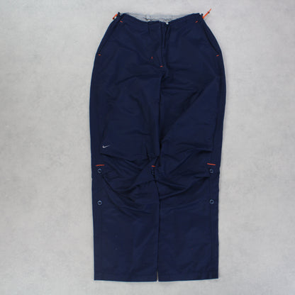 RARE Vintage 00s Nike Trackpants Navy - (S)