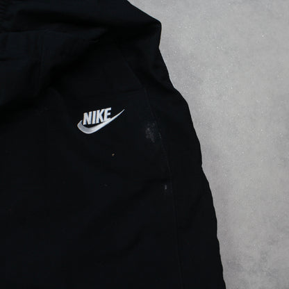 RARE 00s Baggy Nike Trackpants Black - (XL)