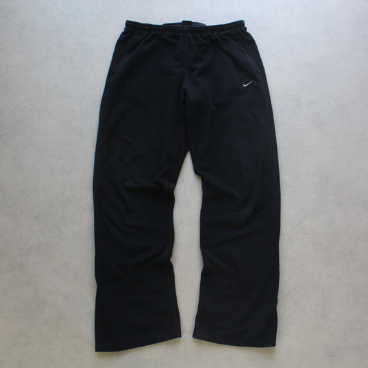 RARE 2000s Nike Fleece Joggers Black - (L)