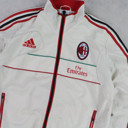 SUPER RARE 00s Adidas AC Milan Track Jacket Cream - (S)