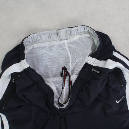 RARE 00s Nike Baggy Trackpants Black - (L)