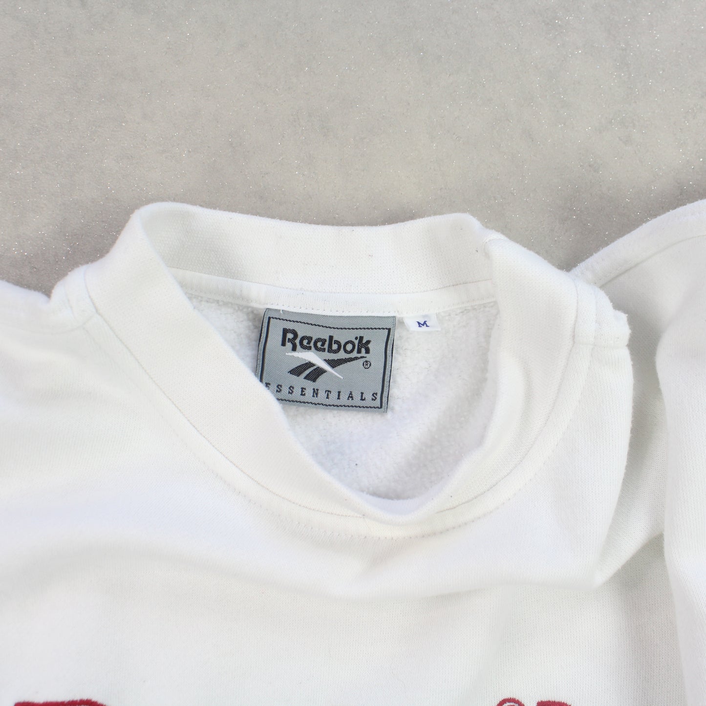 RARE 90s Reebok Sweatshirt White - (S)