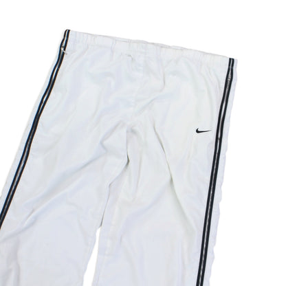 SUPER RARE 2000s Baggy Nike Trackpants White - (XL)