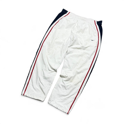 RARE 2000s Nike Trackpants White - (XL)