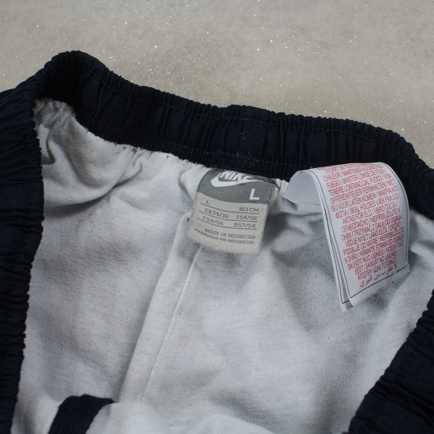 RARE 2000s Nike Trackpants Navy - (L)