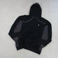 SUPER RARE Vintage 00s Nike TN Spell Out Zip Hoodie Black - (L)