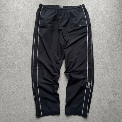 SUPER RARE 2000s Nike Trackpants Black - (L)