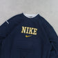 SUPER RARE 90s Heavyweight Nike Sweatshirt Navy - (XL)