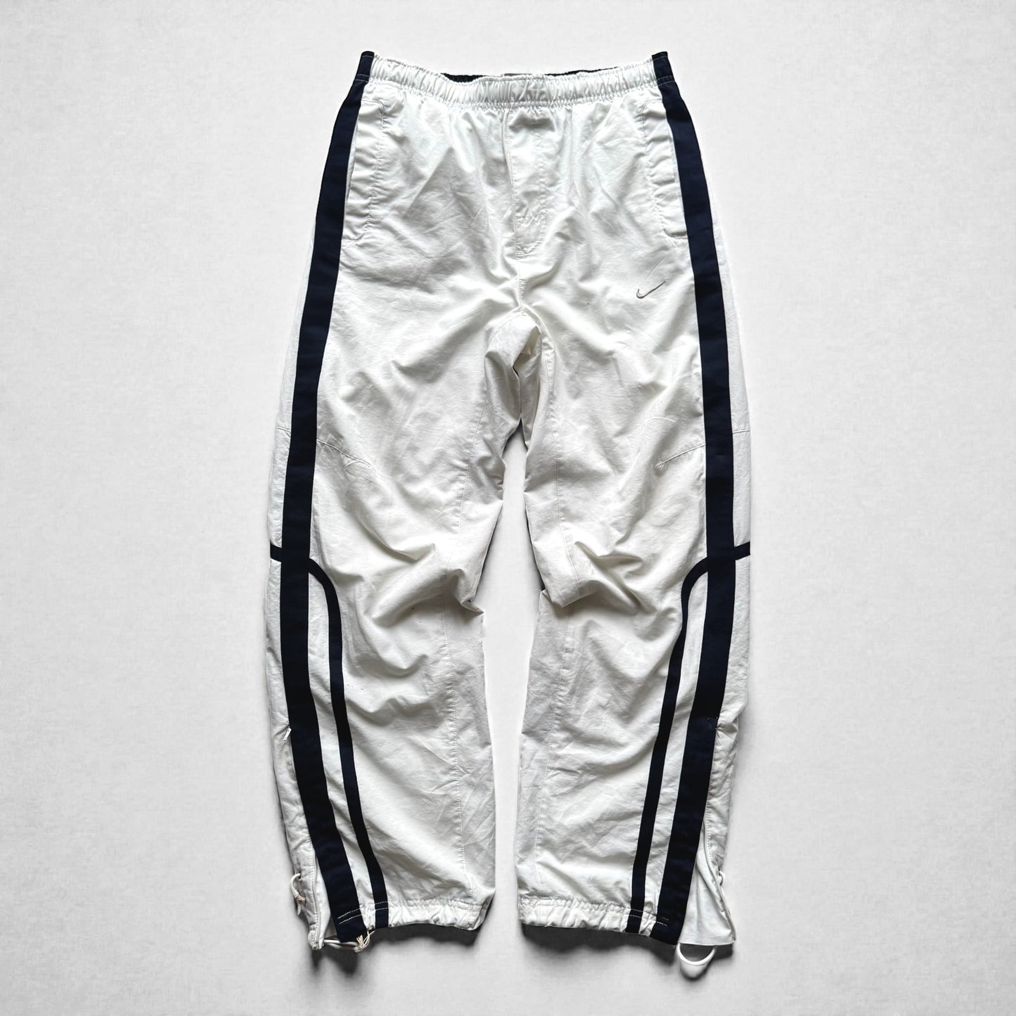 RARE 2000s Nike Trackpants White - (S)