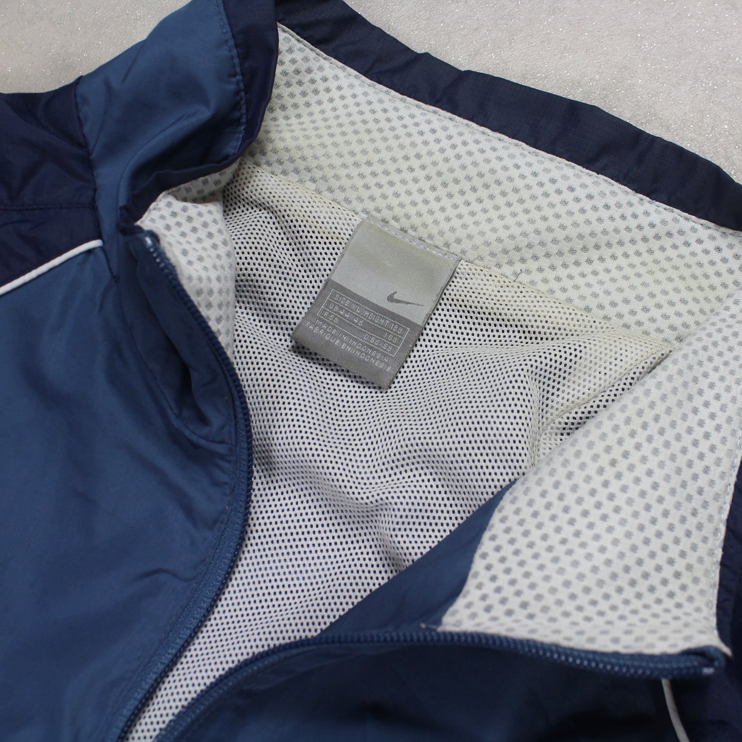RARE 2000s Nike Track Jacket Blue - (L)