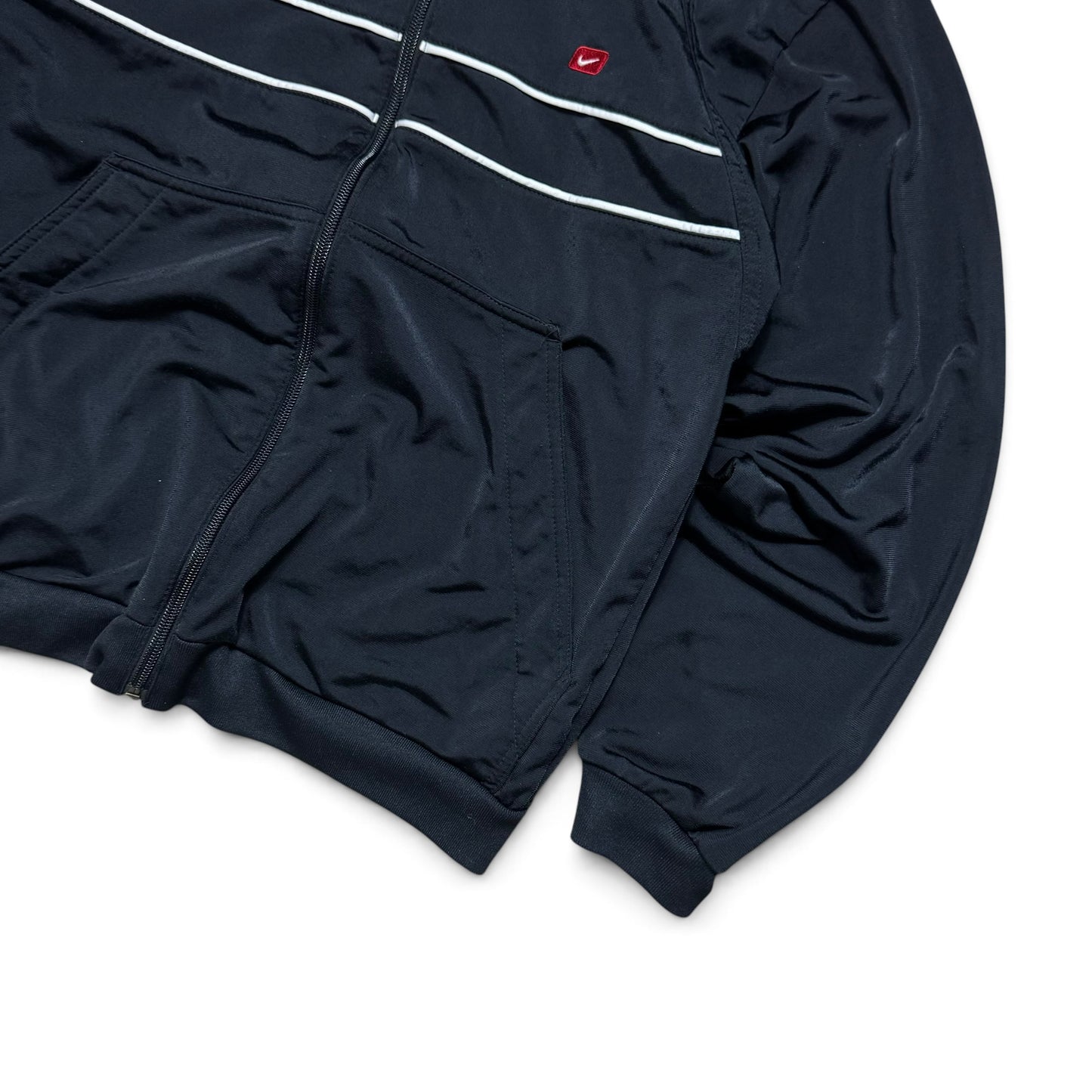 RARE 2000s Nike Track Jacket Black - (S)