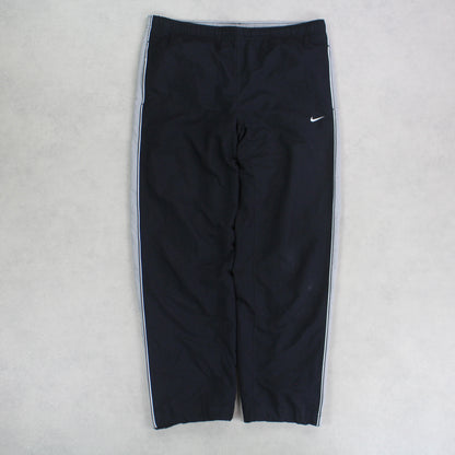 RARE Vintage 00s Nike Trackpants Black - (L)