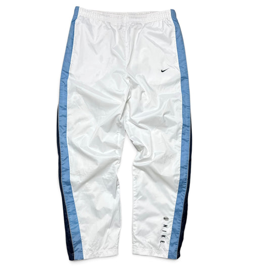 RARE 2000s Nike Trackpants White - (L)