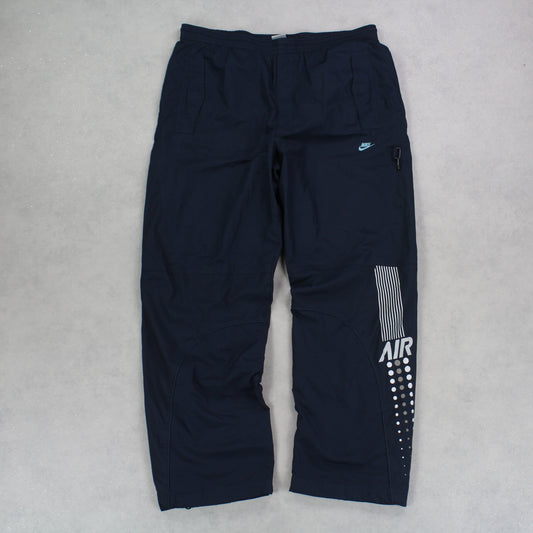 RARE 00s Nike Air Trackpants Navy - (L)