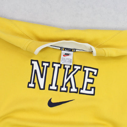 RARE Vintage 1990s Nike Spell Out Sweatshirt Yellow  - (XL)