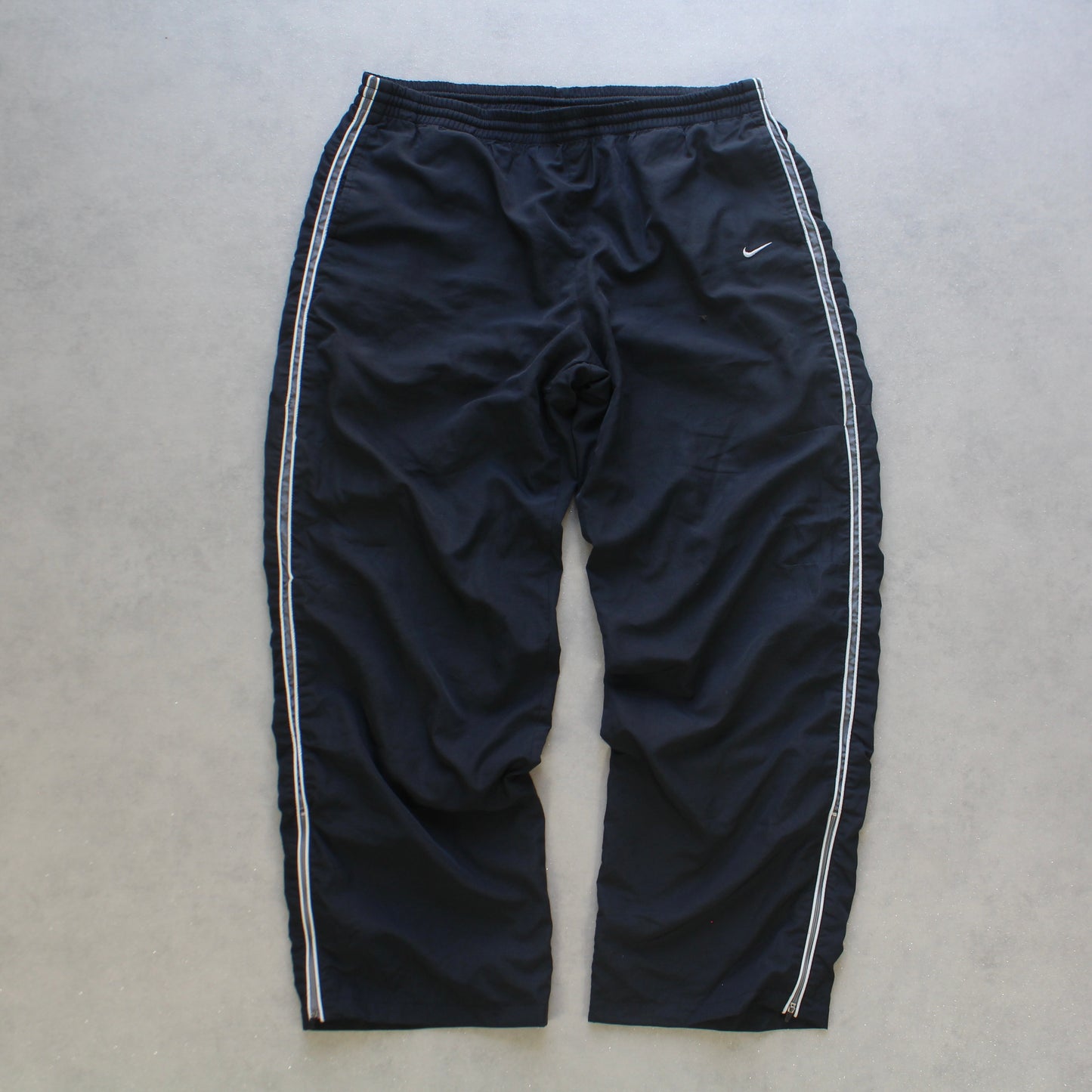 RARE 2000s Baggy Nike Trackpants Navy - (L)