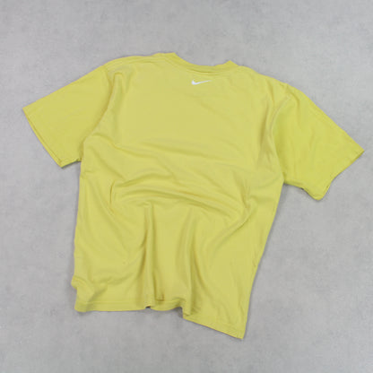 RARE 1990s Nike T-Shirt Yellow - (S)