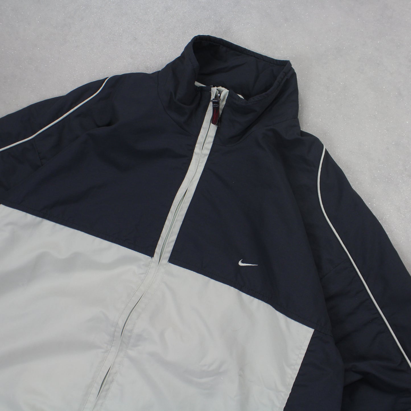 RARE 2000s Nike Track Jacket Grey - (M)