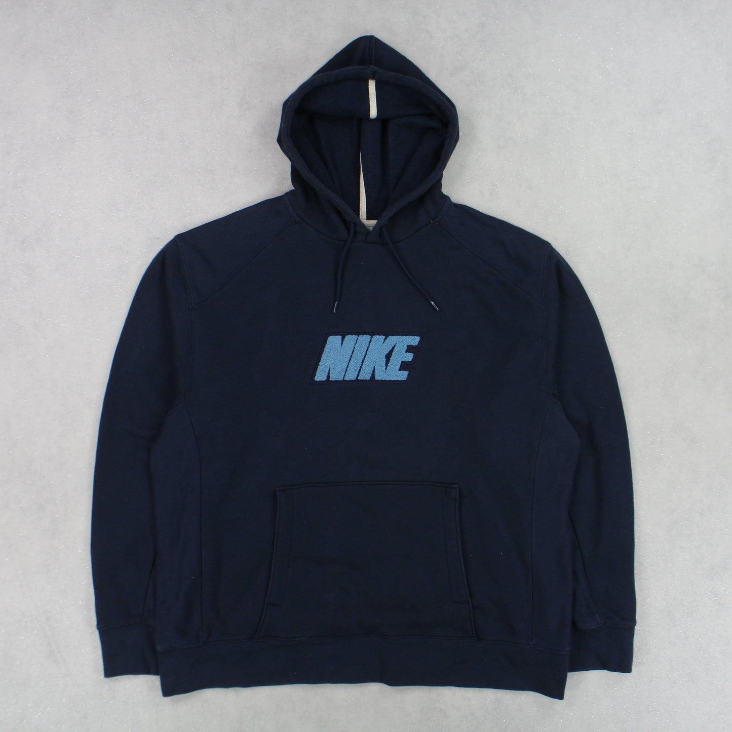 RARE 00s Nike Spell Out Hoodie Navy - (L)