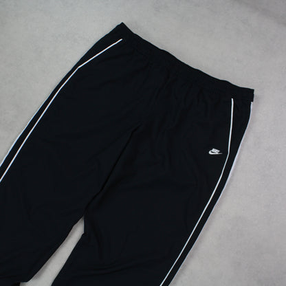 RARE 00s Baggy Nike Trackpants Black - (L)