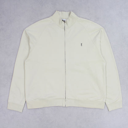 RARE Vintage YSL Zip Up Jacket Cream - (L)