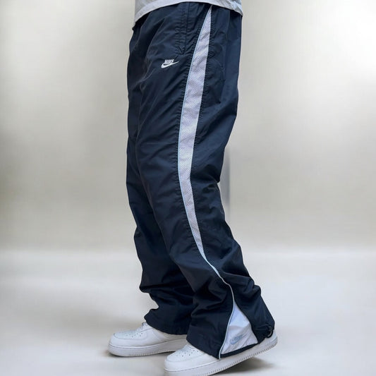 SUPER RARE 2000s Nike Trackpants Navy - (S)