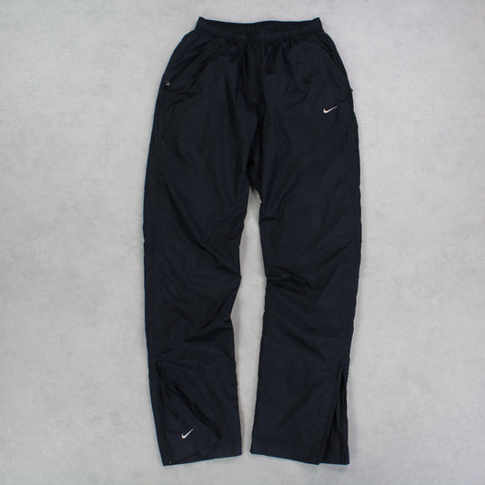 SUPER RARE 2000s Nike Trackpants Black - (S)