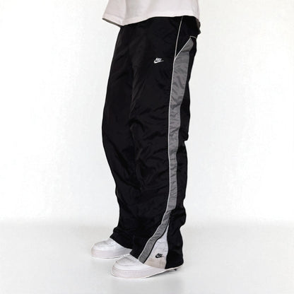 RARE 2000s Baggy Nike Trackpants Black - (L)
