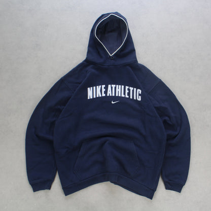 SELTENER Nike Hoodie aus den 2000ern, Marineblau – (M)