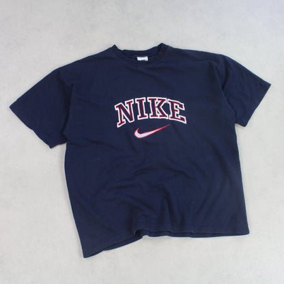 RARE 90s Nike T-Shirt Navy - (S)