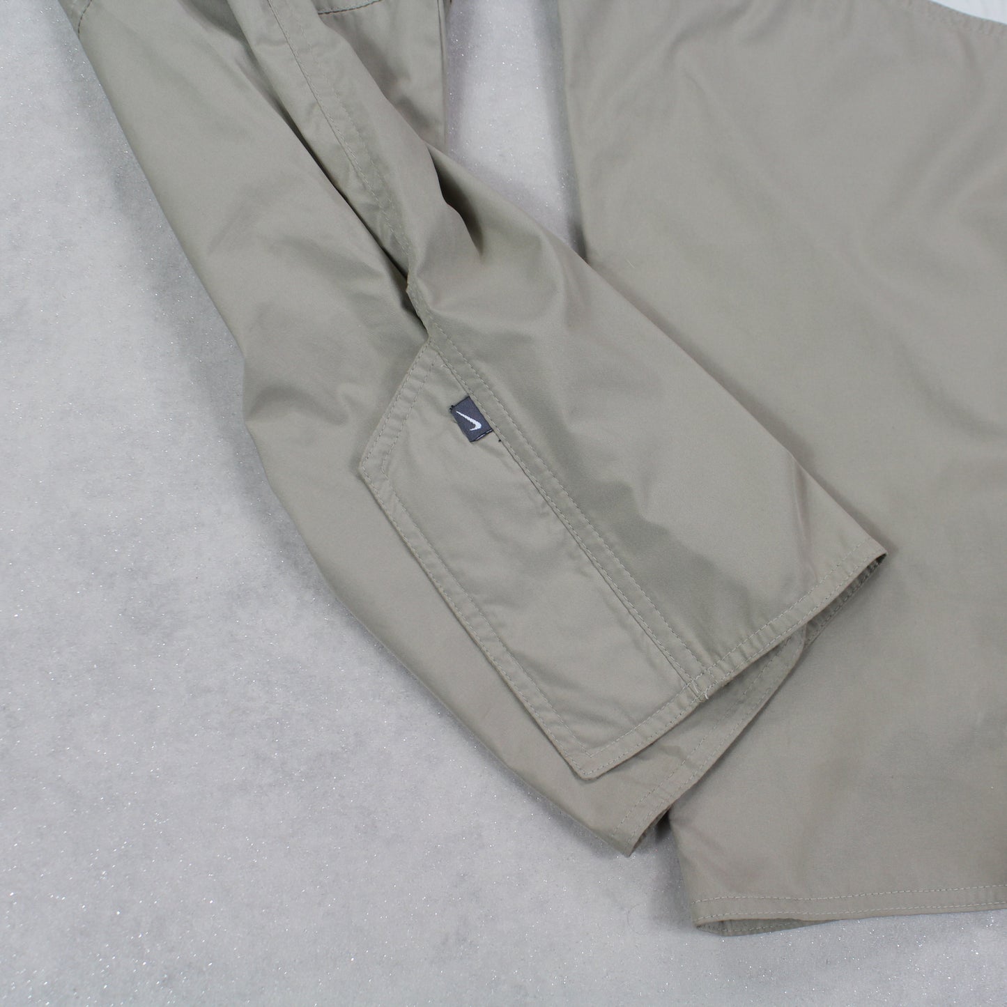 RARE 90s Baggy Nike Trackpants Beige - (L)