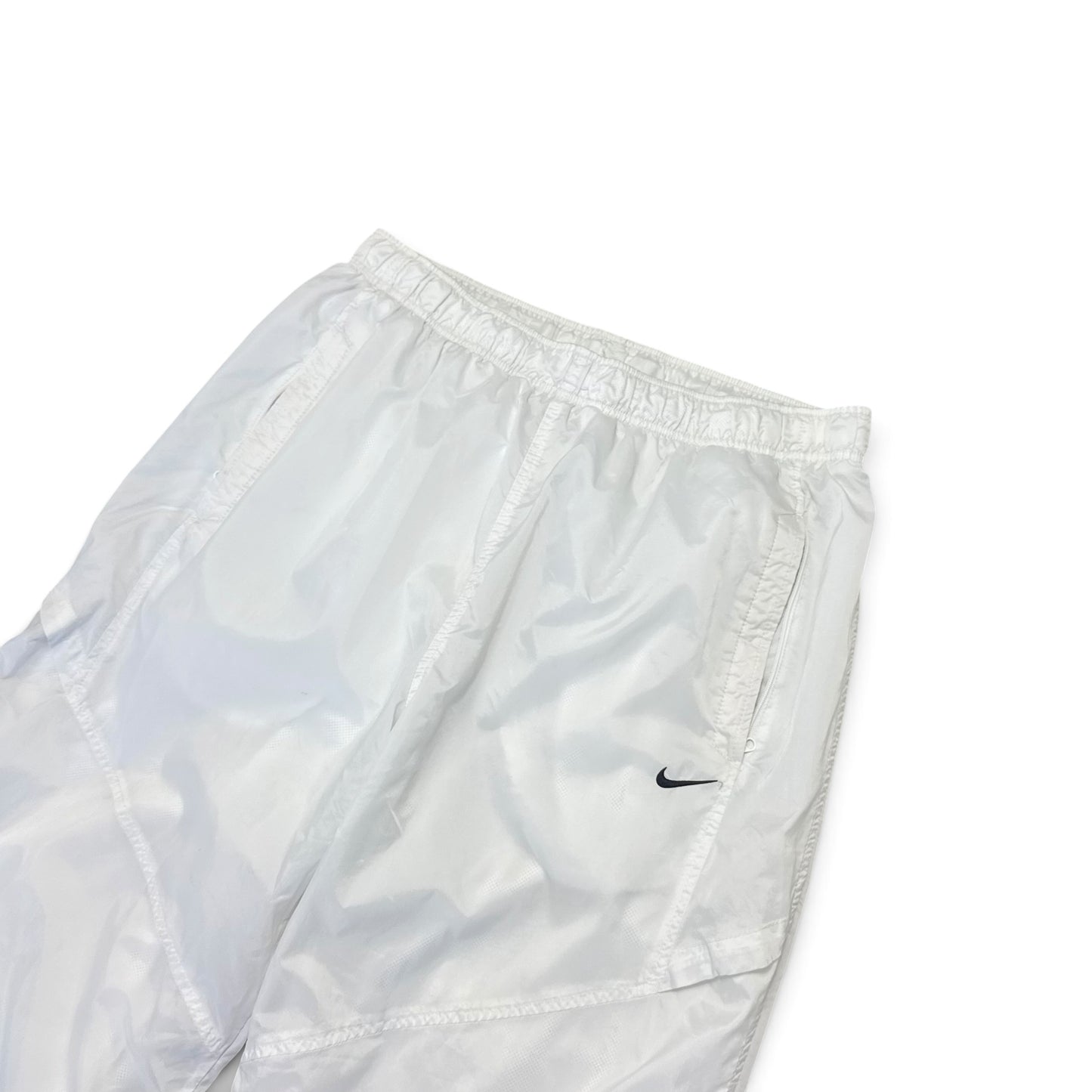 SUPER RARE 2000s Nike Trackpants White *PREMIUM* - (L)