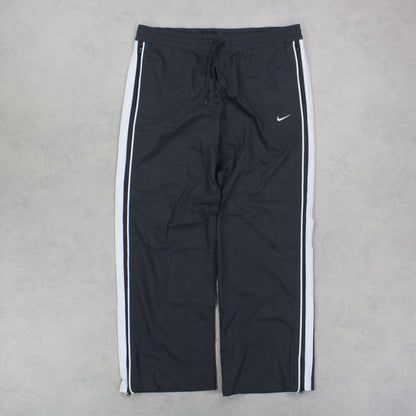 RARE 00s Nike Baggy Trackpants Grey - (L)