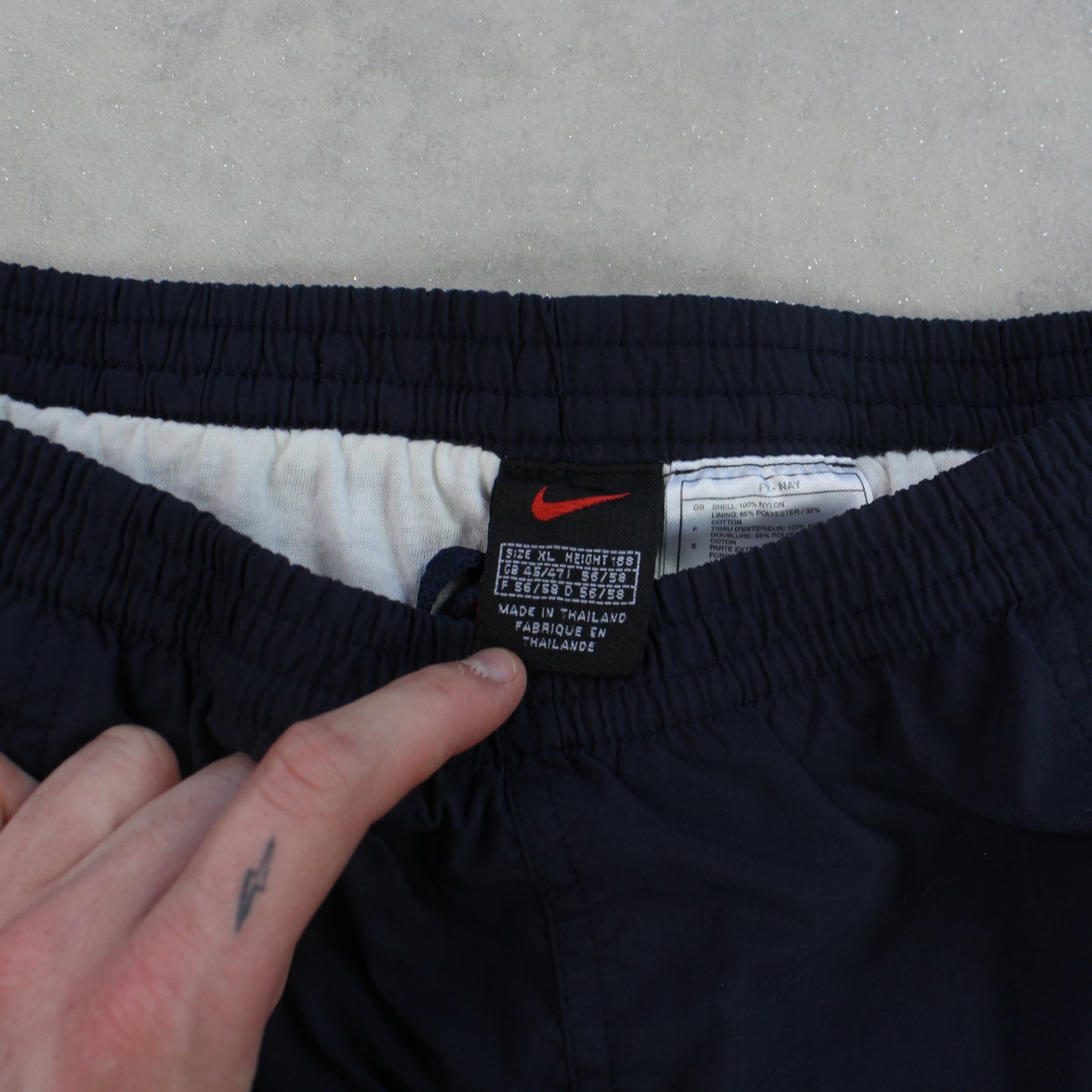 RARE 90s Nike Shorts Navy - (XL)