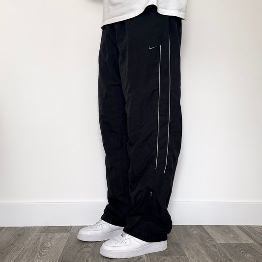 RARE 2000s Nike Trackpants Black - (L)