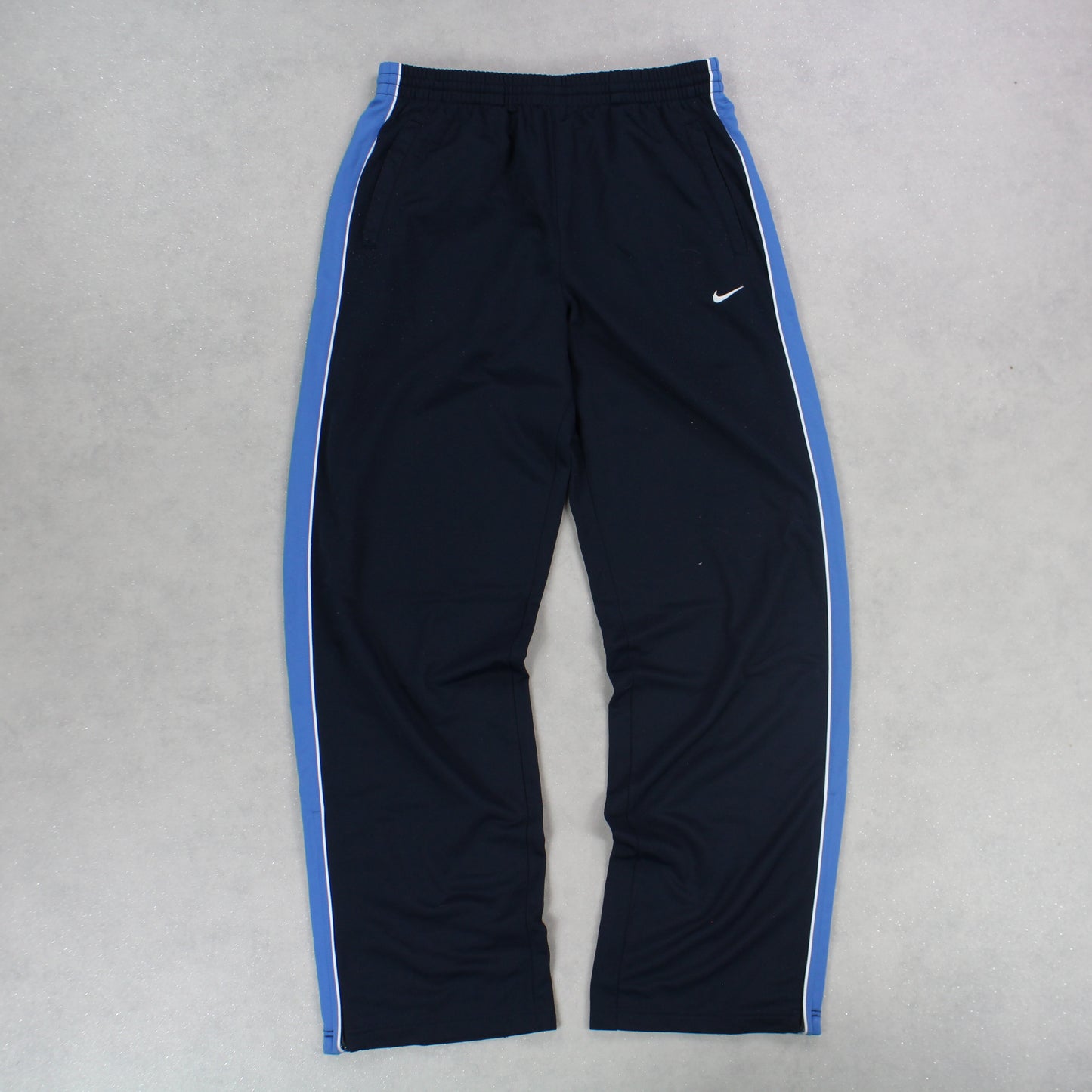 RARE 00s Baggy Nike Trackpants Navy - (M)