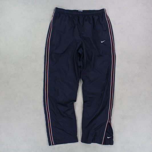 RARE 00s Nike Trackpants Navy - (XL)