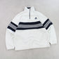 RARE 90s Adidas 1/4 Zip Fleece Cream - (L)