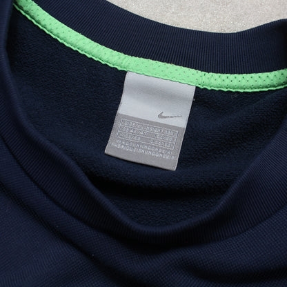 SUPER RARE 2000s Nike Shox Sweatshirt Navy - (L)