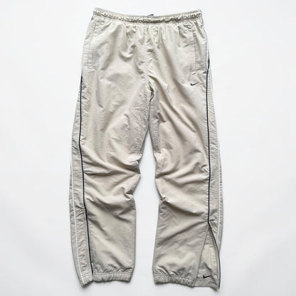 SUPER RARE 2000s Nike Trackpants Cream *PREMIUM* - (L)