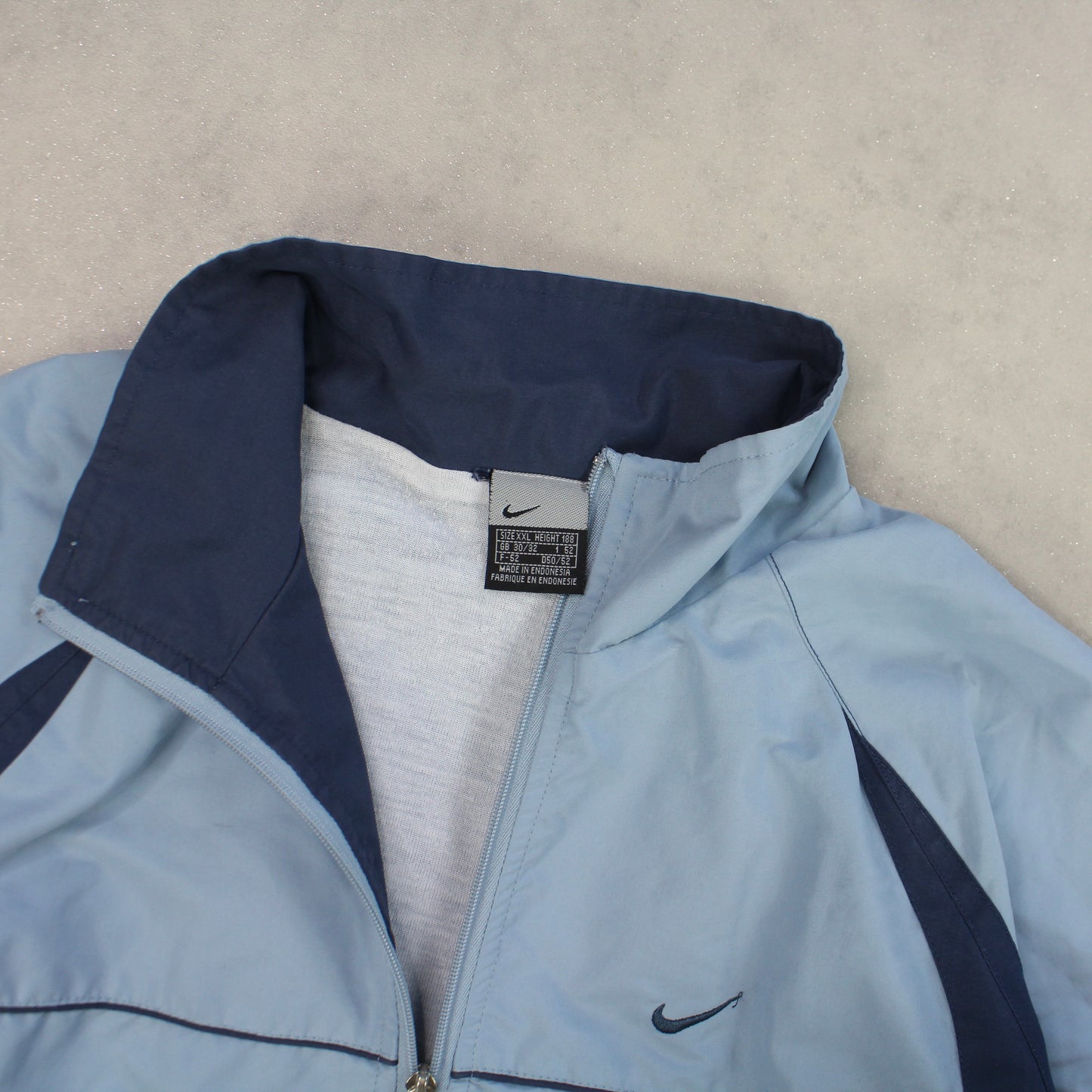 RARE 00s Nike Track Jacket Blue - (L)