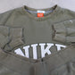RARE Vintage 00s Nike Spell Out Sweatshirt Green - (L)
