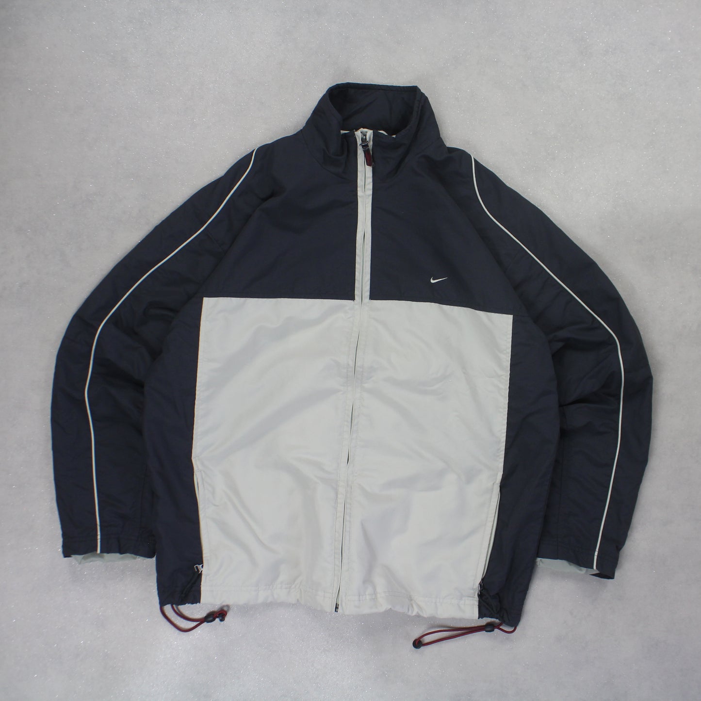 RARE 2000s Nike Track Jacket Grey - (M)