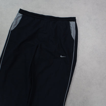 RARE 00s Nike Trackpants Black - (L)