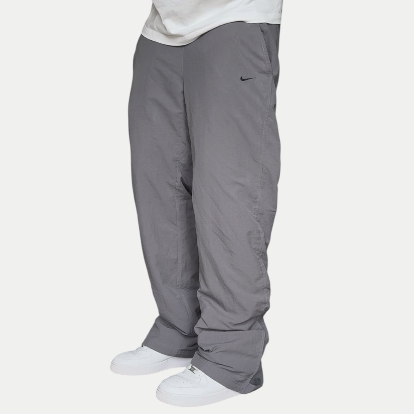 RARE 2000s Nike Trackpants Grey - (M)