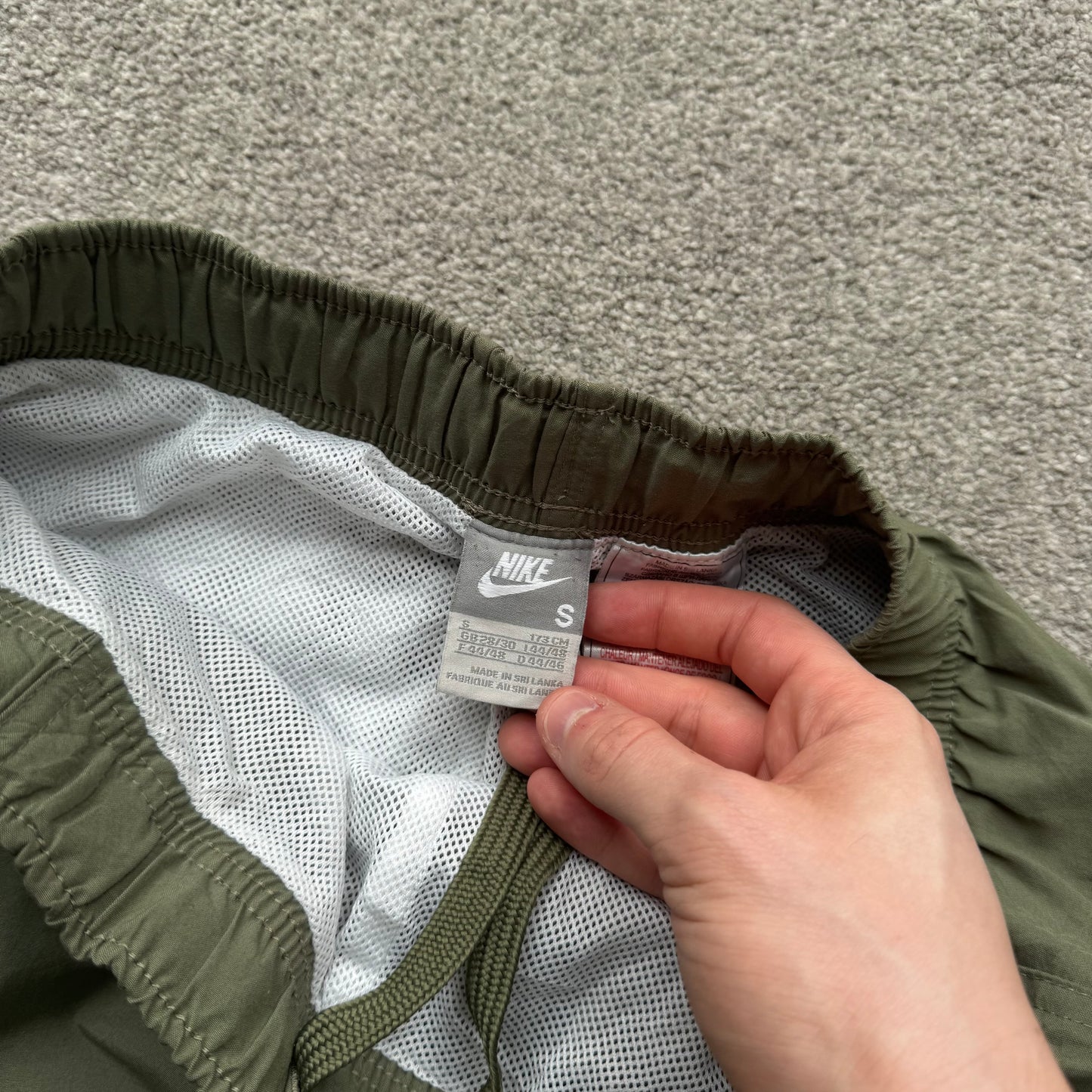 SUPER RARE 2000s Nike Trackpants Green - (S)