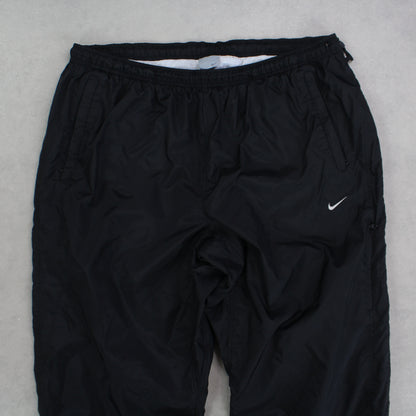 SUPER RARE 2000s Nike Trackpants Black - (L)